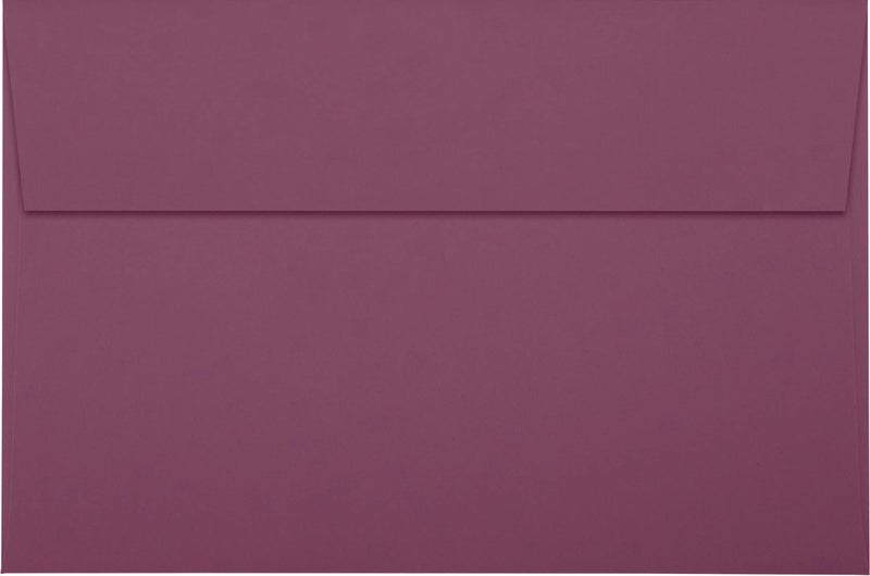 LUXPaper A9 Invitation Envelopes | Peel & Press | 5 3/4" x 8 3/4" | Vintage Plum | 80lb. Text | 50 Qty - Image 2